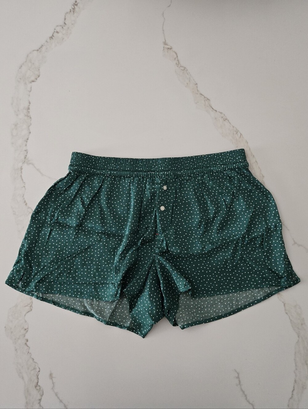 NWT Aerie Green Polka Dot Sleep Shorts